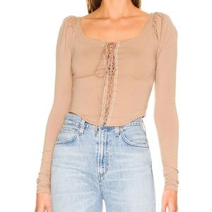 New Free People Corset reversible top